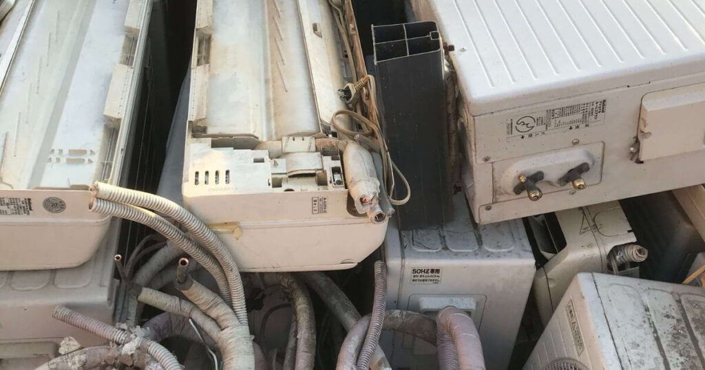 【志木市】アパート5棟分のエアコン40台の一括撤去・回収事例（春日部リユース）