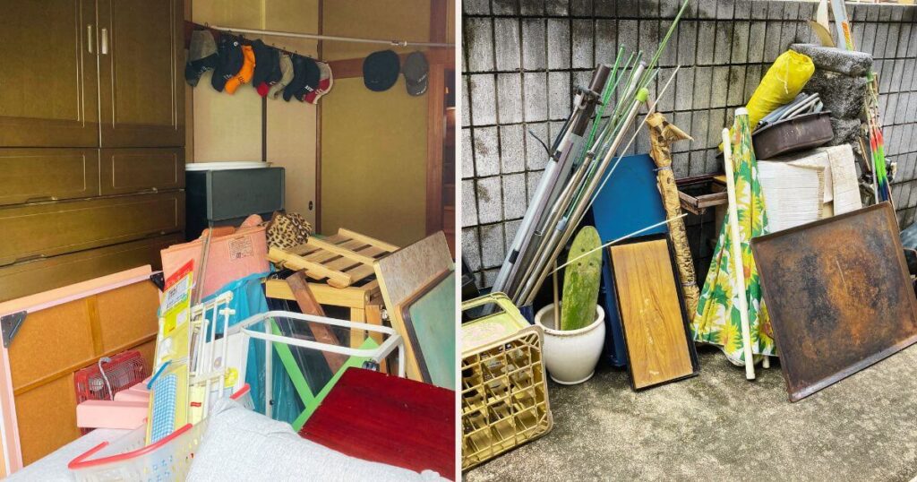 埼玉県春日部市のご自宅の丸ごと片付け・断捨離で回収した粗大ゴミや不用品の実績画像(春日部リユース)