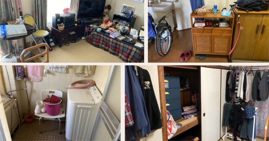 埼玉県春日部市大枝｜不用品回収、遺品整理｜生前整理介護施設への入居に伴う集合住宅の家財整理｜春日部リユース合同会社